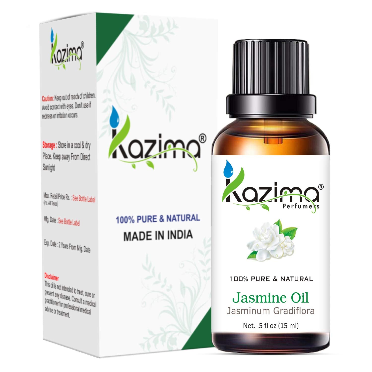 100% Pure Jasmine Essential Oil - Natural Undiluted For Skin Care, and Relaxation