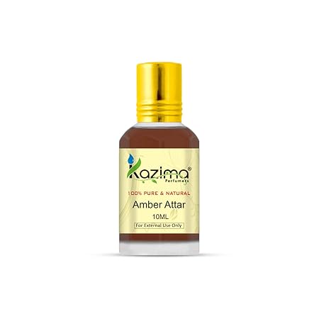 Amber Attar Perfume For Unisex - Pure Natural Undiluted (Non-Alcoholic)