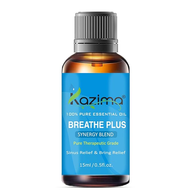 Breathe Plus Blend Essential Oil - Pure & Natural Therapeutic Grade For Mind & Body Sense of Relaxation