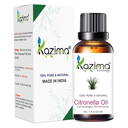 100% Pure Citronella Essential Oil – Natural, Undiluted, Therapeutic Grade for Insect Repellent, Aromatherapy, Skin Care, and Relaxation