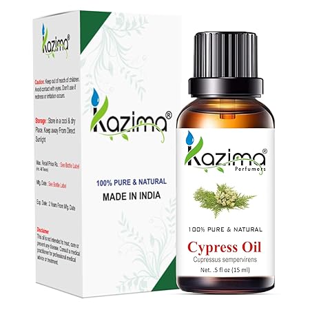 100% Pure Cypress Essential Oil – Natural, Undiluted, Therapeutic Grade for Skin Care, Hair Care, Aromatherapy