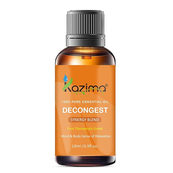 Decongest Blend Essential Oil - Pure & Natural Therapeutic Grade - For Mind & Body Sense of Relaxation
