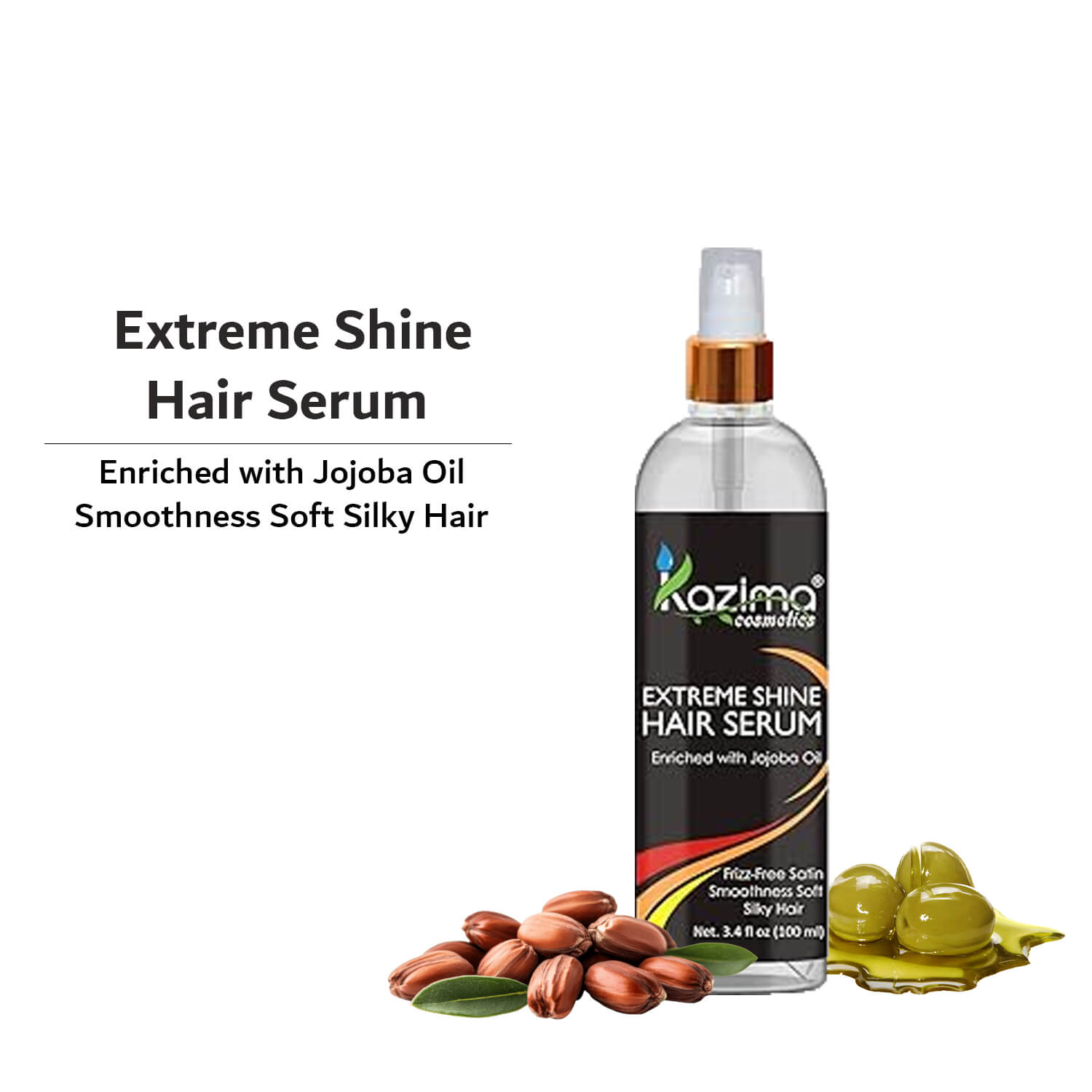 Extreme Shine Hair Serum for Smooth Silky Hair Anti Frizz Oil Treatment Glossy Hair for Men Women | 100ml