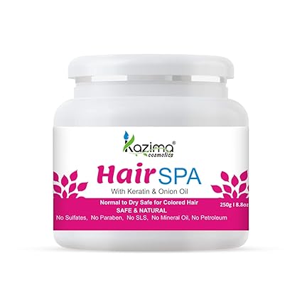 Hair SPA Treatment with Keratin & Onion Oil for Smooth, Shiny, Silky Hair - Nourishing, Strengthening & Restorative Care