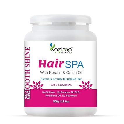 Hair SPA Treatment with Keratin & Onion Oil for Smooth, Shiny, Silky Hair - Nourishing, Strengthening & Restorative Care