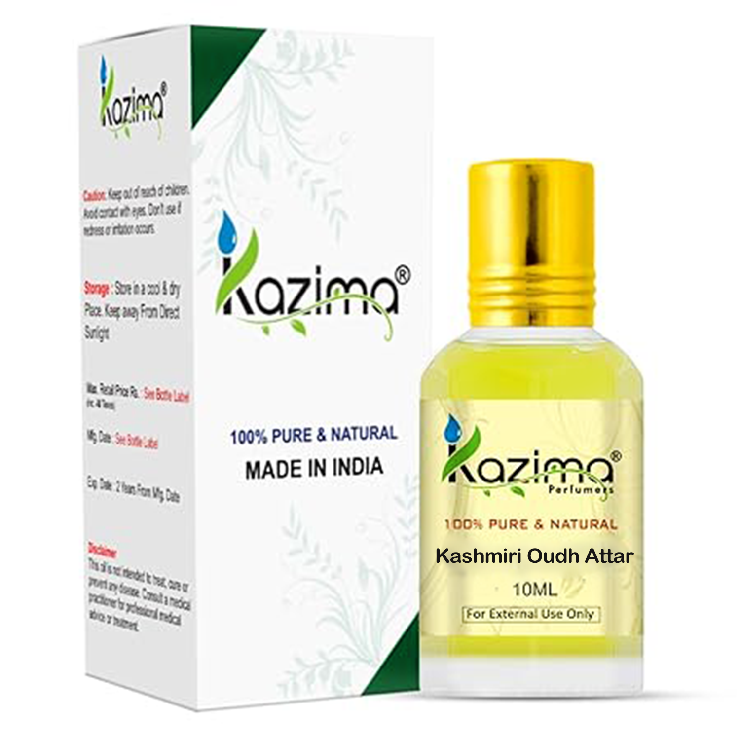 Kashmiri Oudh Attar - Pure Natural Undiluted (Non-Alcoholic)