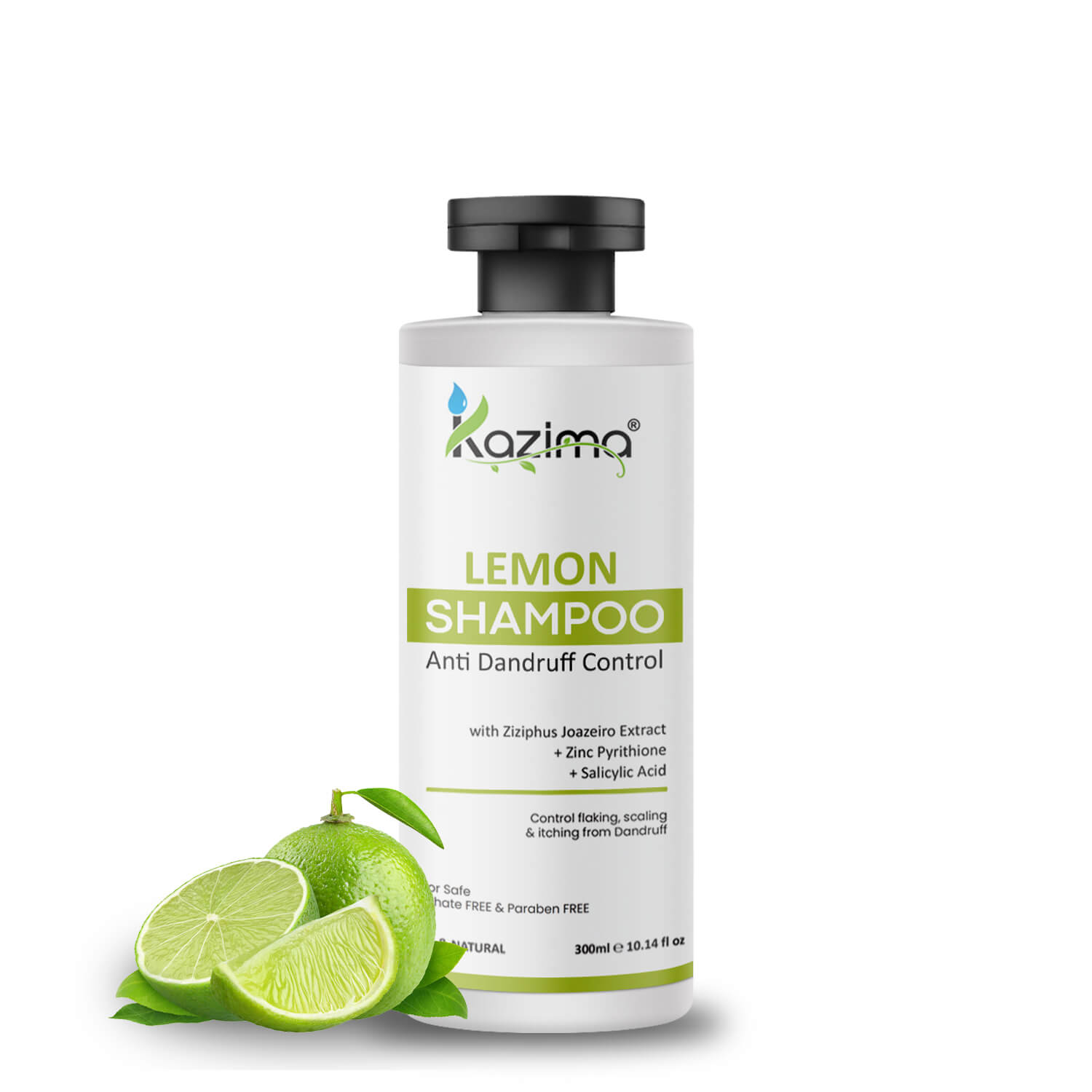 Lemon Anti-Dandruff Shampoo 300ml – Refreshing Formula to Combat Flakes, Soothe Itchy Scalp, and Promote Healthy