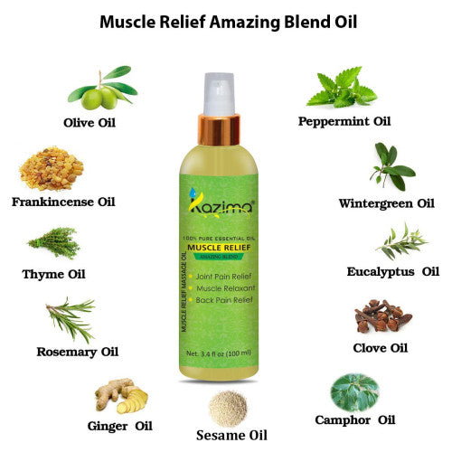 Muscle Relief Massage Oil – Soothing Formula for Pain, Tension, and Muscle Recovery