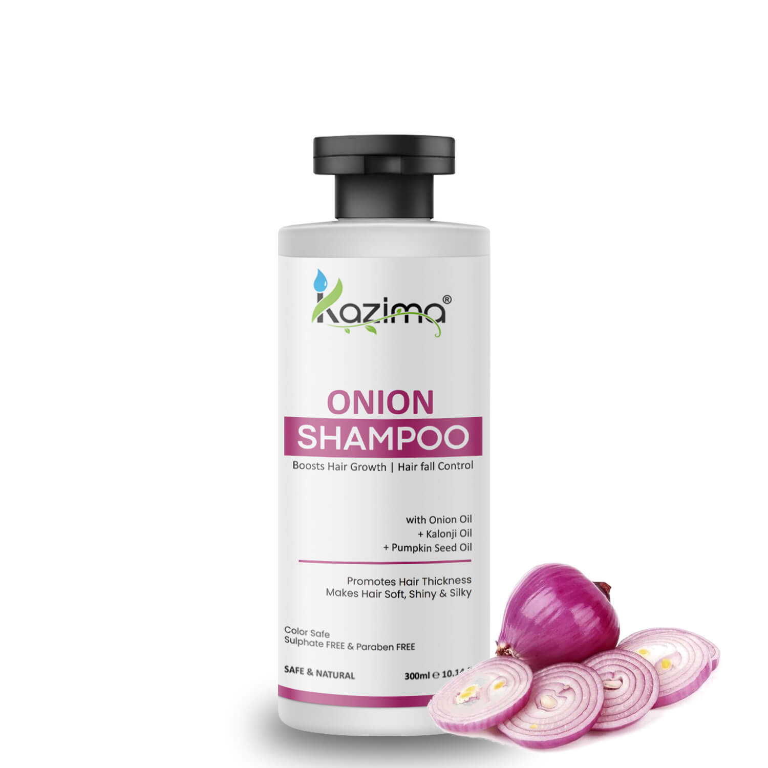 Onion Shampoo 300ml – Strengthen Hair, Boost Growth, Prevent Hair Fall, and Nourish Scalp for Healthier, Thicker Hair
