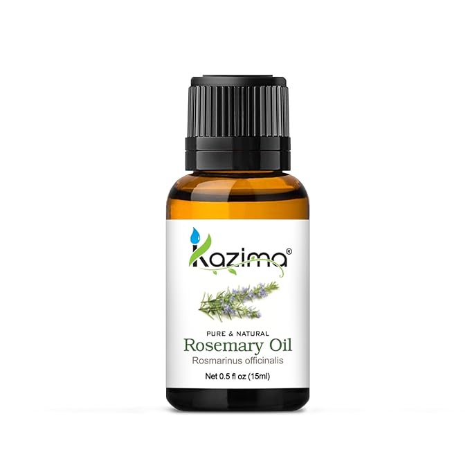 100% Pure Rosemary Essential Oil – Natural, Undiluted, Therapeutic Grade for Hair Growth, Skin Care, Mental Clarity, and Aromatherapy