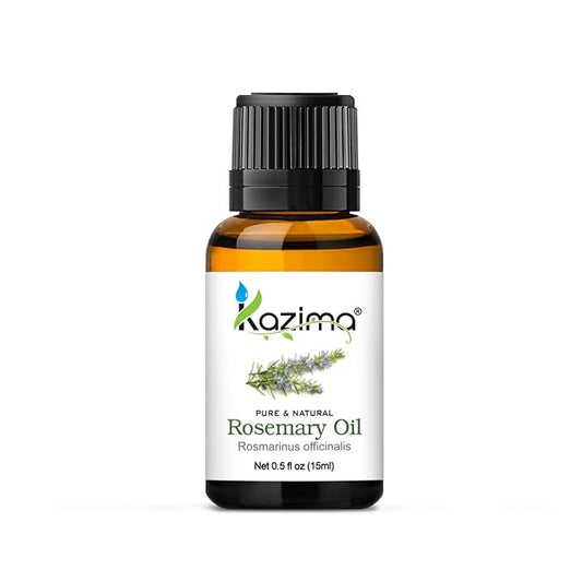 100% Pure Rosemary Essential Oil - Natural, Undiluted, Therapeutic Grade for Hair Growth, Skin Care, Mental Clarity, and Aromatherapy