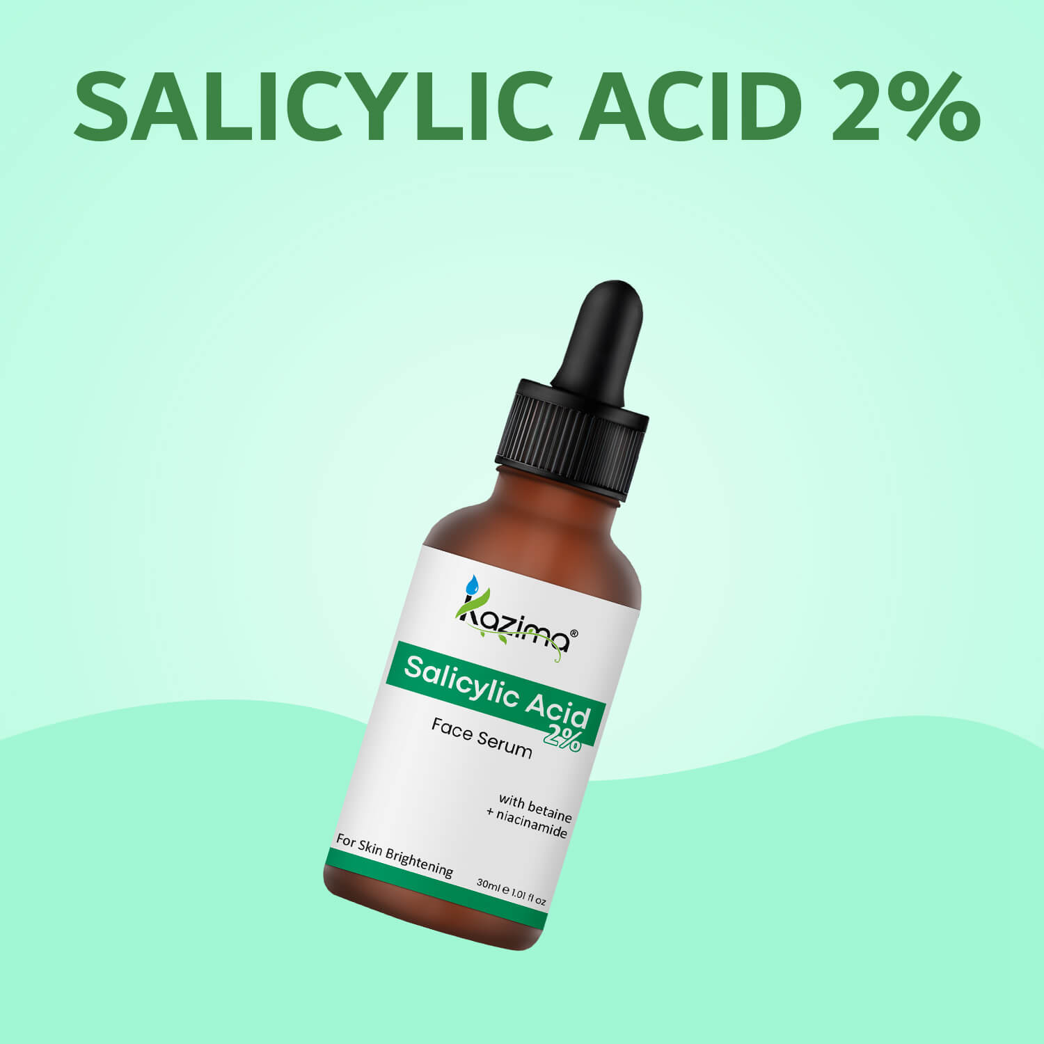 2% Salicylic Acid Face Serum for Acne, Blackheads & Oil Control – Deep Pore Cleansing for Oily Skin | For Men & Women (30ml)