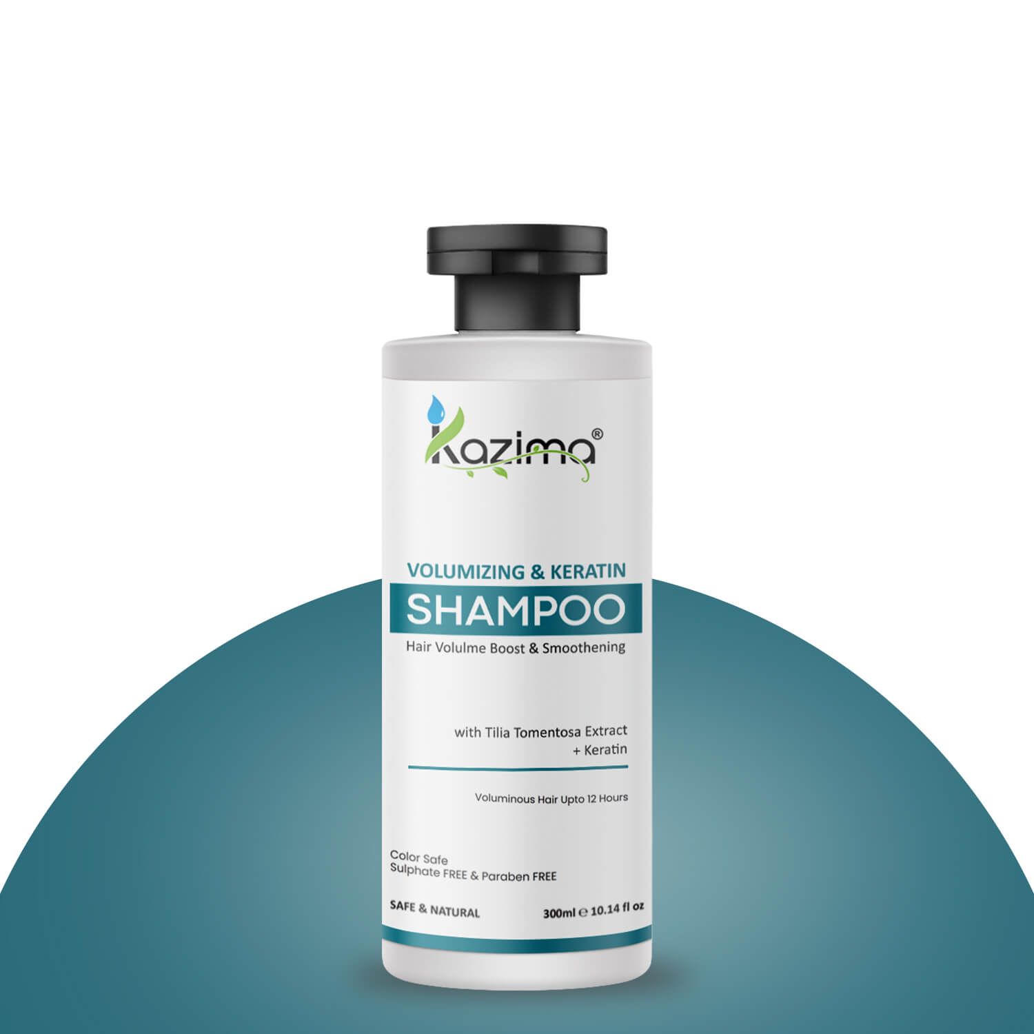 Volumizing & Keratin Shampoo 300ml – Adds Volume, Smoothens, and Strengthens Hair for Fullness, Shine & Silky Softness