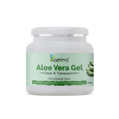 Kazima Pure Aloe Vera Gel for Skin & Hair  – Hydrates, Soothes & Repairs Acne, Scars & Sunburn