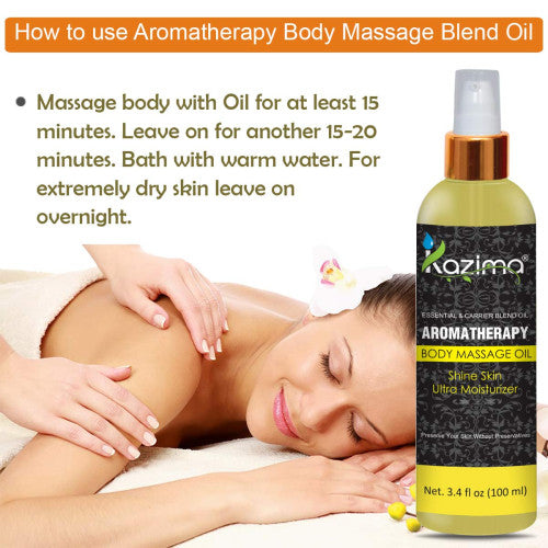 Aromatherapy Body Massage Oil (100ml) Essential Oils for Stress Relief Muscle Relaxation & Skin Nourishment