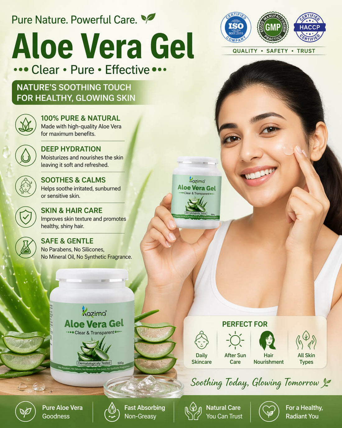 Aloe Vera Gel: Nature’s Secret for Healthy Skin and Hair