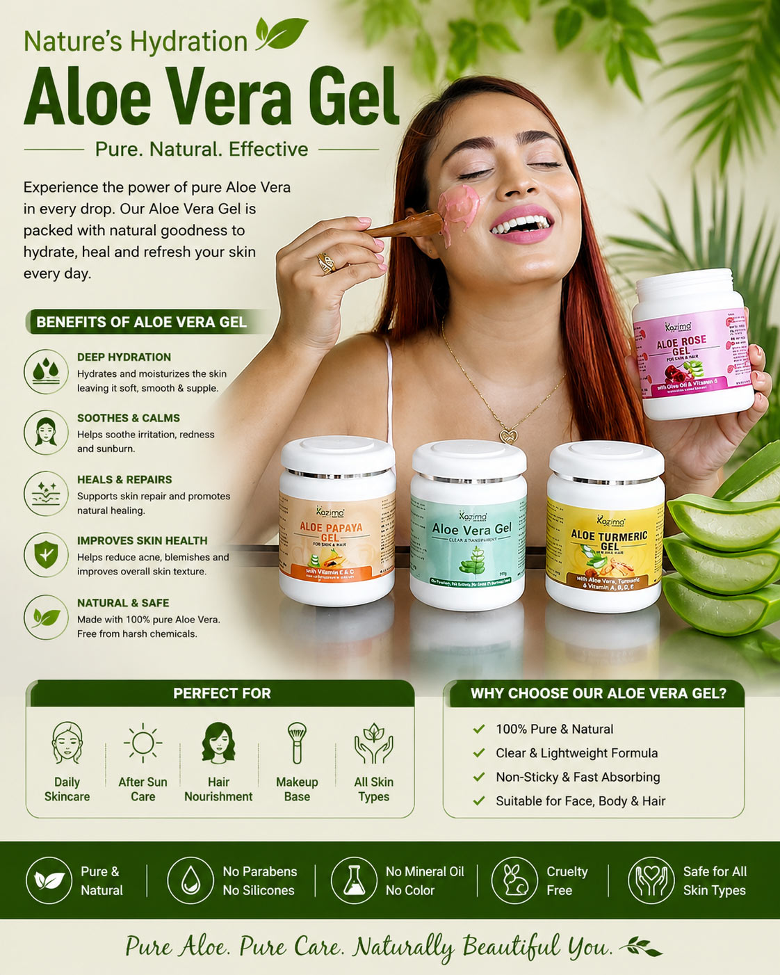 Aloe Vera Gel – The Natural Solution for Healthy Skin and Strong Hair