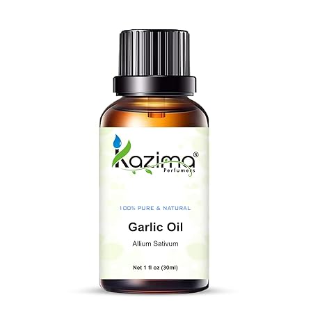 100% Pure Garlic Essential Oil – Natural, Undiluted, Therapeutic Grade for Immunity, Skin, and Hair Health.