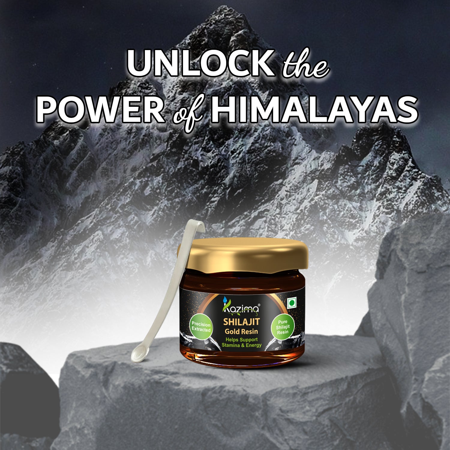Pure Himalayan Shilajit Gold Resin