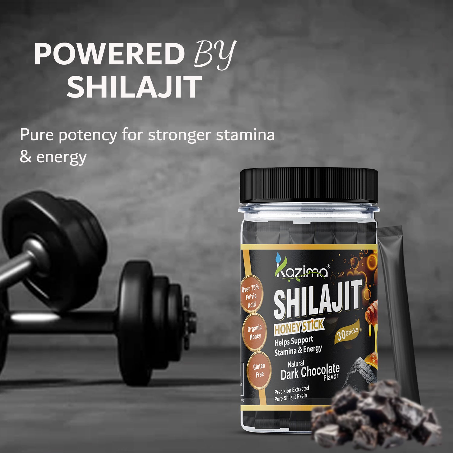 Pure Himalayan Shilajit Sticks (Dark Chocolate Flavour)