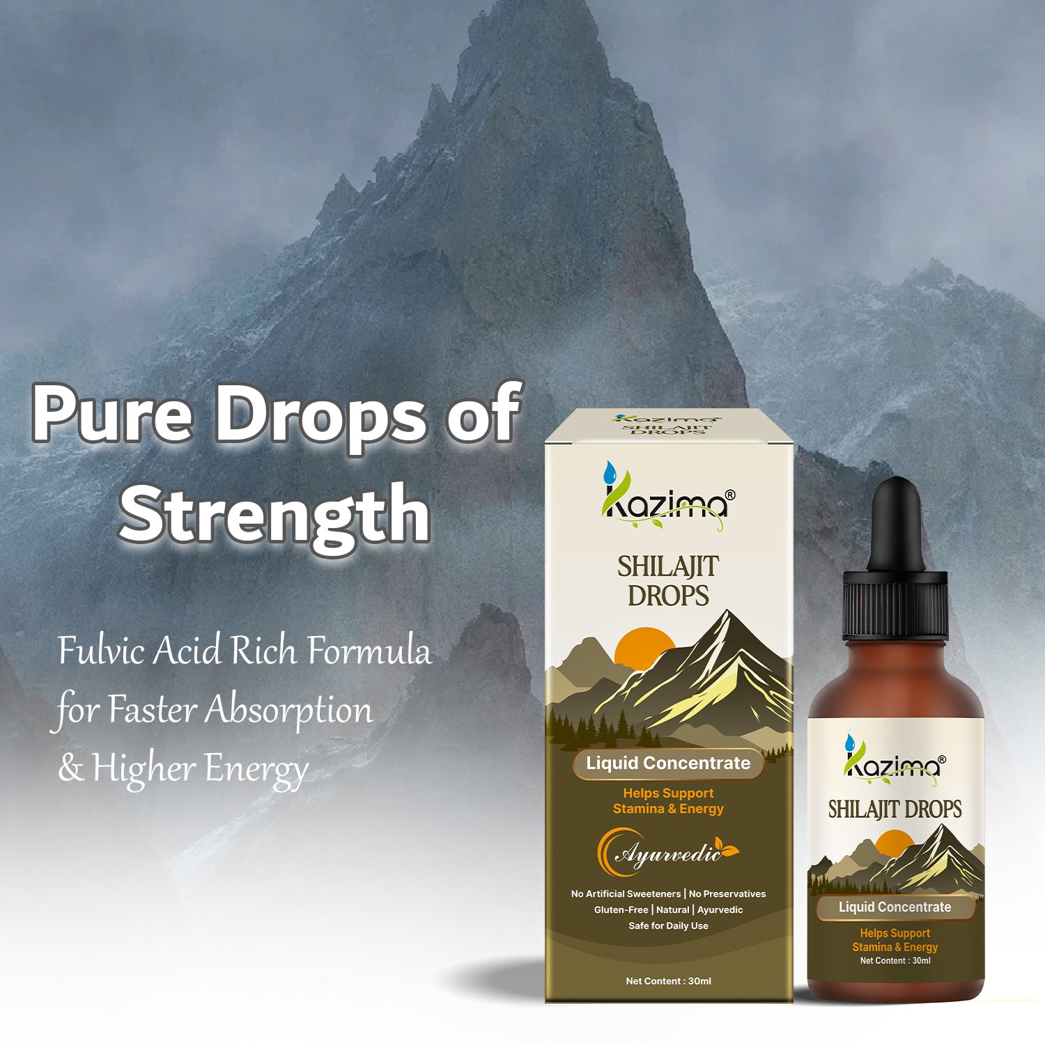 Pure Himalayan Shilajit Drops