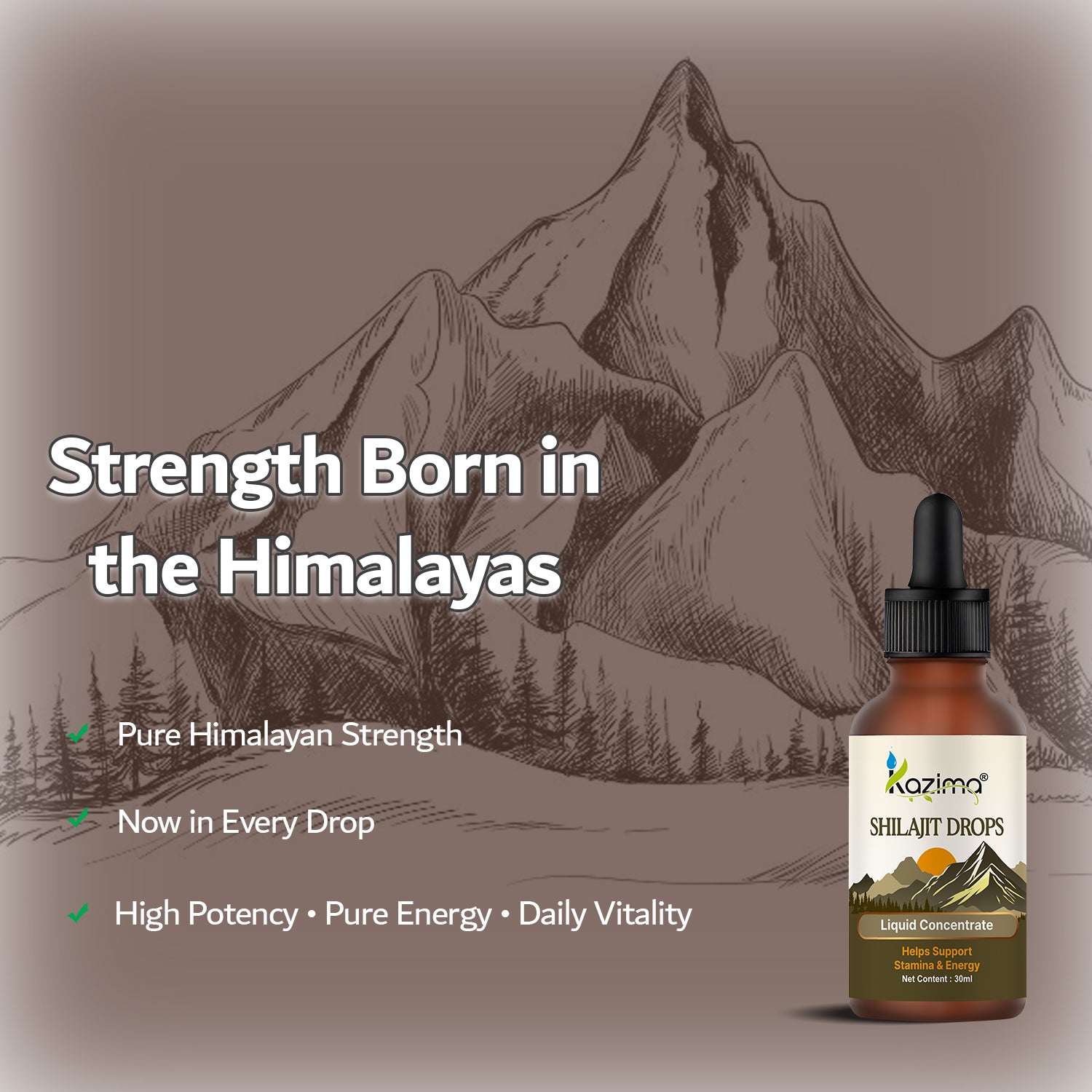 Pure Himalayan Shilajit Drops