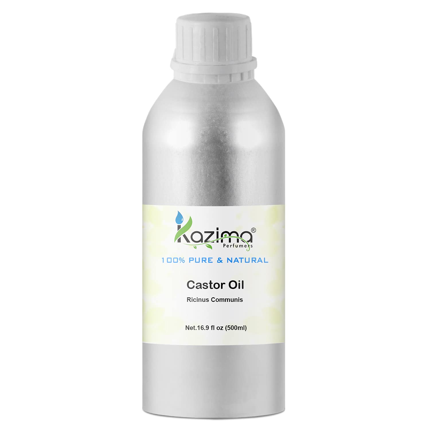 100% Pure Castor Carrier Oil - Natural, Cold-Pressed, Undiluted for Skin, Hair, and Health Benefits.