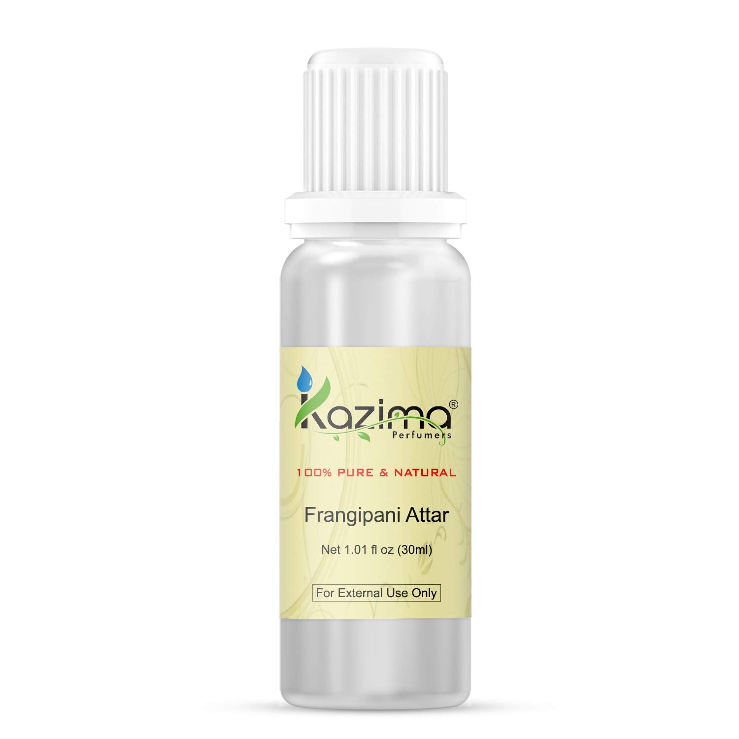 Kazima Frangipani Perfume For Unisex - Pure Natural (Non-Alcoholic) Floral Attar  (Floral)