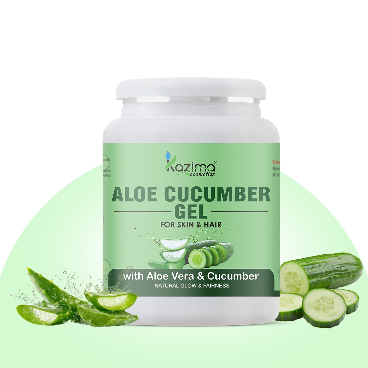 Aloe Cucumber Gel 100% Natural Face Moisturizer Cooling Hydration Skin Whitening & Acne Treatment