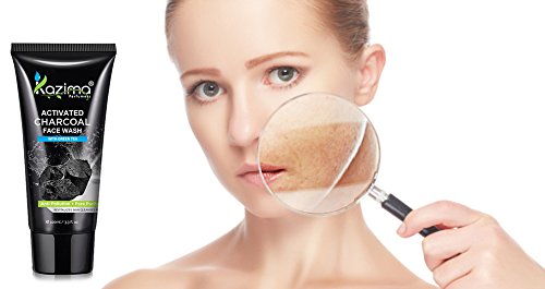 Activated Charcoal Face Wash with Green Tea – Deep Cleansing, Anti-Aging, Anti-Acne & Pimple Scar Removal – 100ml