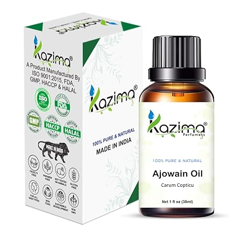 Ajowan Essential Oil 100% Pure, Natural & Undiluted – Therapeutic - Ideal for Skin & Hair and Aromatherapy