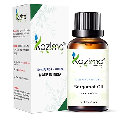 100% Pure Bergamot Oil – Natural, Undiluted Essential Oil for Skin Care, Stress Relief, and Aromatherapy Benefits