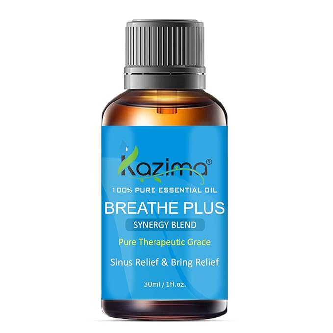 Breathe Plus Blend Essential Oil - Pure & Natural Therapeutic Grade For Mind & Body Sense of Relaxation