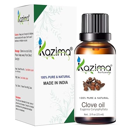100% Pure Clove Essential Oil – Natural, Undiluted, Therapeutic Grade for Pain Relief, Skin Health and Aromatherapy