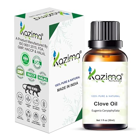 100% Pure Clove Essential Oil – Natural, Undiluted, Therapeutic Grade for Pain Relief, Skin Health and Aromatherapy