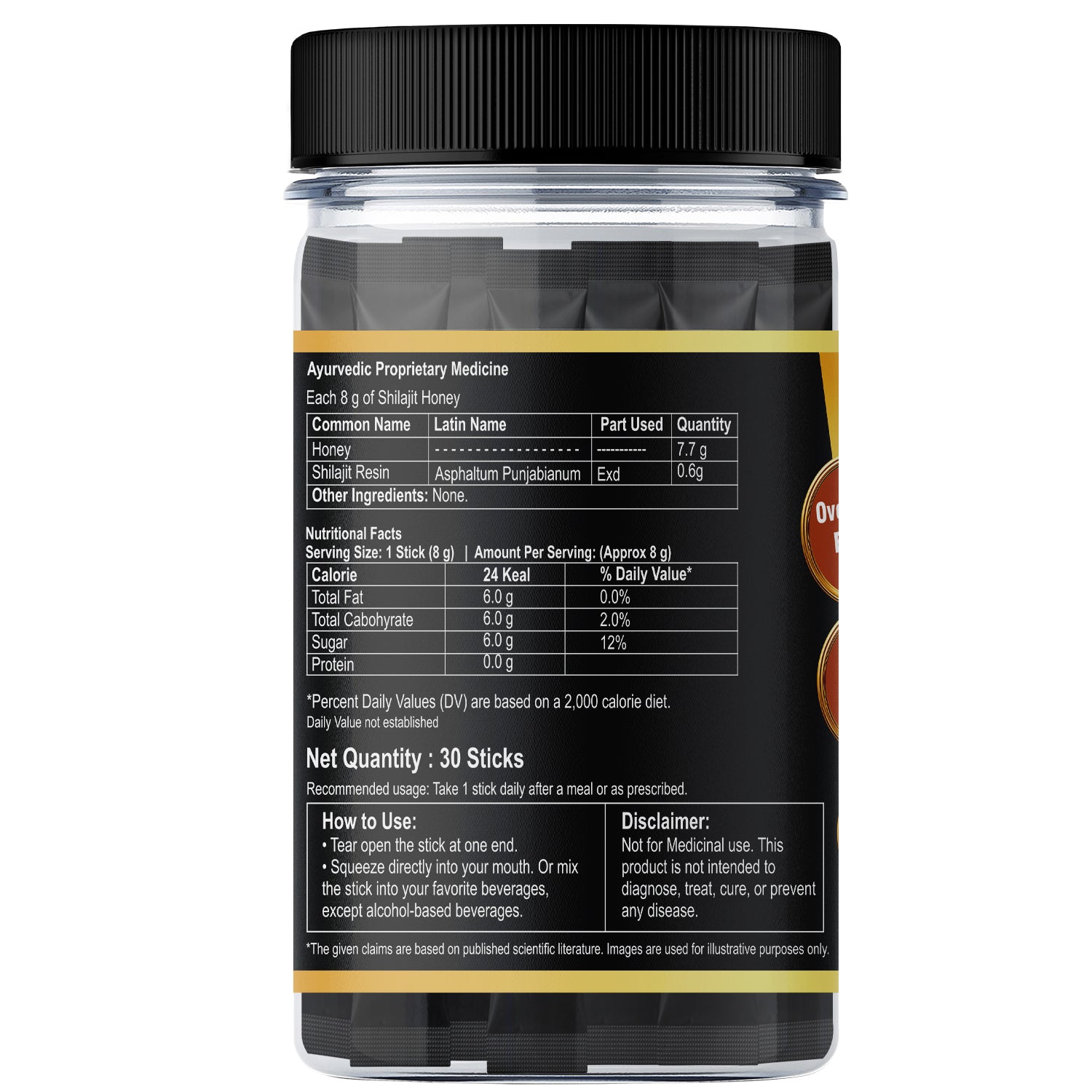 Pure Himalayan Shilajit Sticks (Dark Chocolate Flavour)