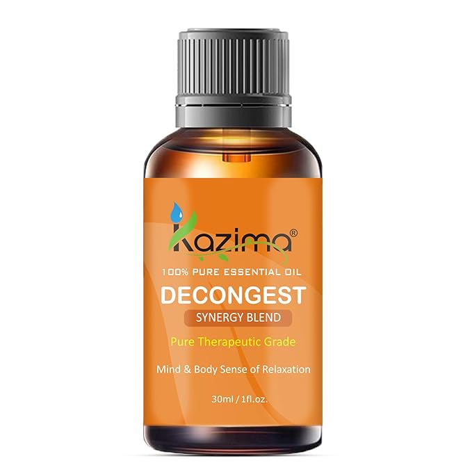 Decongest Blend Essential Oil - Pure & Natural Therapeutic Grade - For Mind & Body Sense of Relaxation