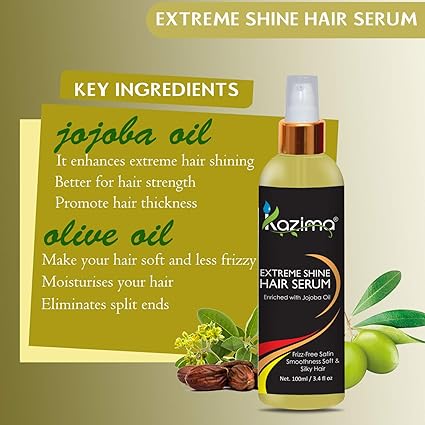 Extreme Shine Hair Serum 100ml – Frizz-Free, Satin Smoothness for Soft, Silky Hair with Long-Lasting Shine and Nourishment