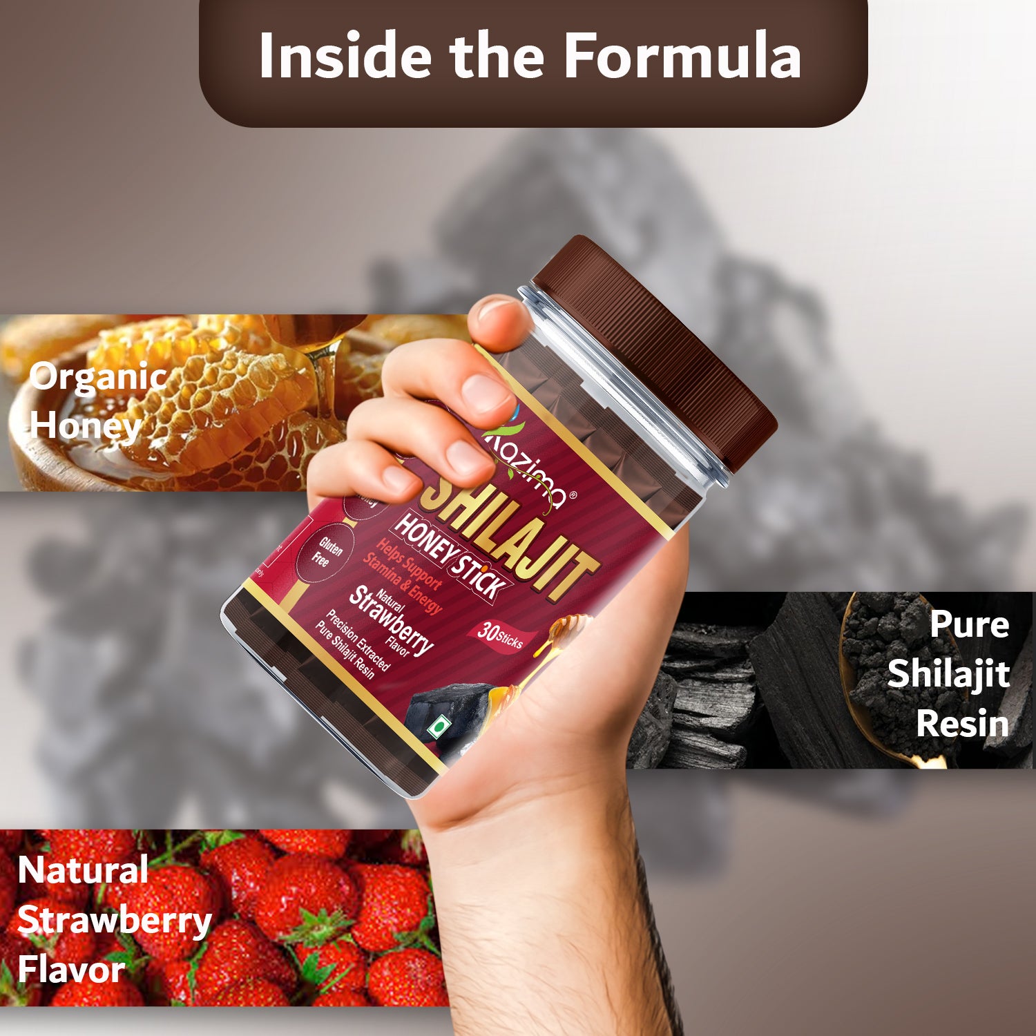 Pure Himalayan Shilajit Sticks (Strawberry Flavour)