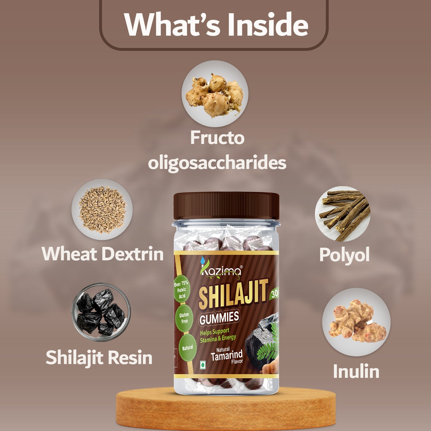 Pure Himalayan Shilajit Gummies (Tamarind Flavour)