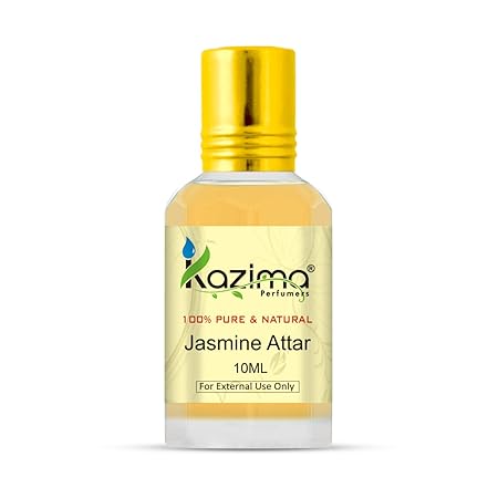 Jasmine Attar Perfume For Unisex - Pure Natural Undiluted (Non-Alcoholic)