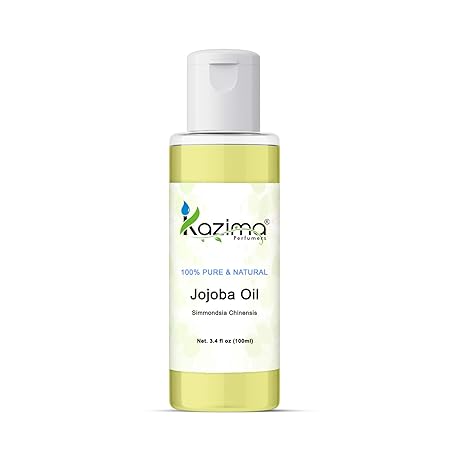100% Pure Jojoba Carrier Oil, Natural Cold Pressed, Ideal for Skin, Hair, Moisturizing, Massage, and Aromatherapy Benefits
