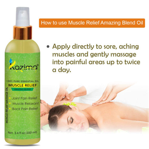 Muscle Relief Massage Oil  – Soothing Formula for Pain, Tension, and Muscle Recovery