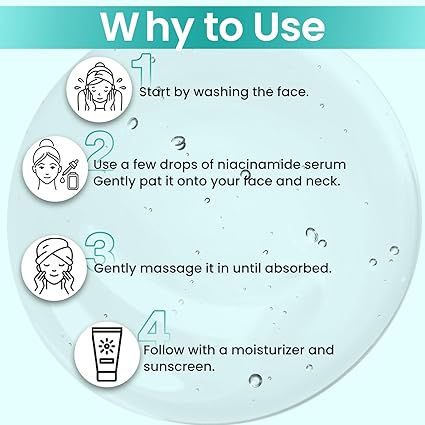 10% Niacinamide Face Serum with Zinc & Rice Extract – Fades Acne Marks & Dark Spots (30ml)