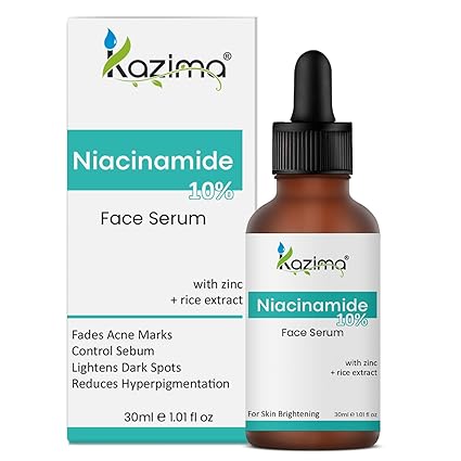 10% Niacinamide Face Serum with Zinc & Rice Extract – Fades Acne Marks & Dark Spots (30ml)