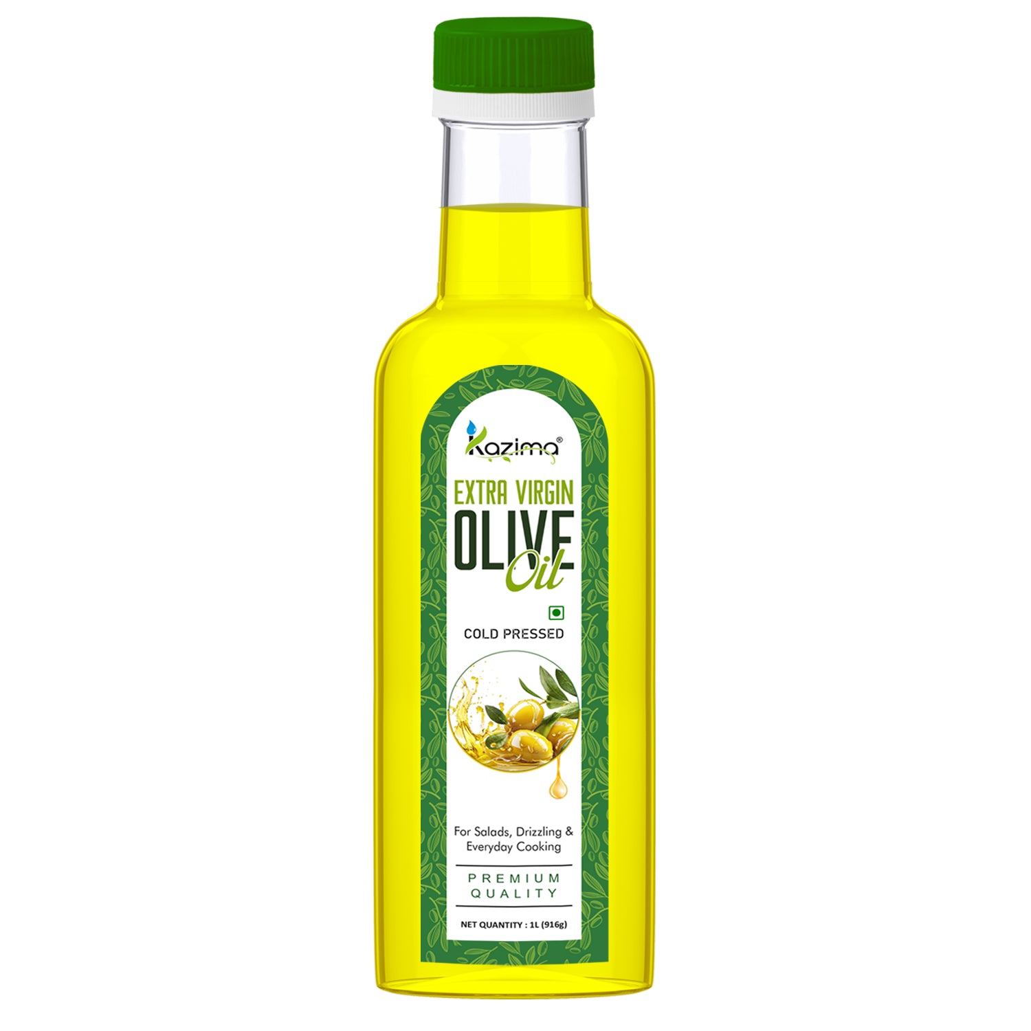 Extra Virgin Olive Oil – Cold Pressed, Pure & Unrefined Mediterranean Grade Oil, Rich in Antioxidants & Healthy Fats, Ideal for Cooking, Skin, Hair & Massage