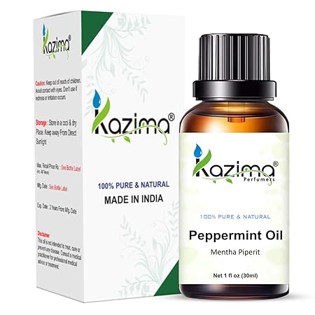 100% Pure, Undiluted Peppermint Essential Oil – Natural & Therapeutic for Hair, Skin, Muscle Relief & Aromatherapy