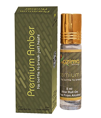 Premium Amber Rollon Attar Perfume 8ml - Apparel Concentrated (Free From Alcohol)