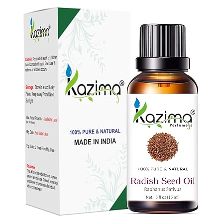 100% Pure Natural Radish Seed Oil - Undiluted, Cold-Pressed, Premium Quality for Skin, Hair, and Scalp Care