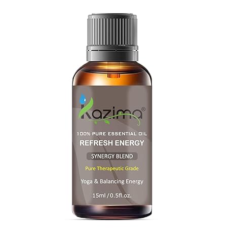 Refresh Energy Blend Essential Oil - Pure & Natural Therapeutic Grade - For Yoga & Balancing Energy